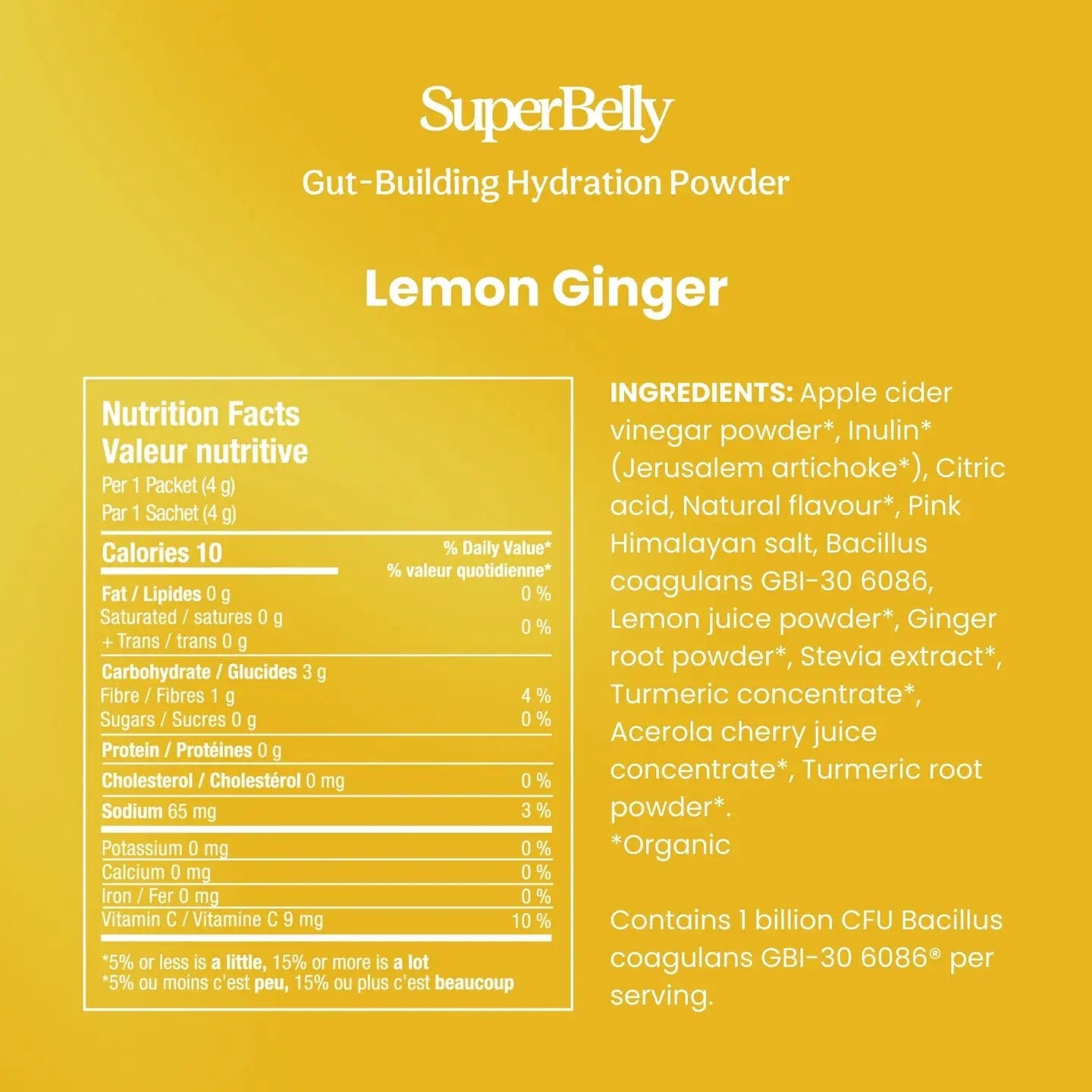 BLUME Adaptogens Superbelly Hydration & Gut Mix, Lemon Ginger sunja link - canada
